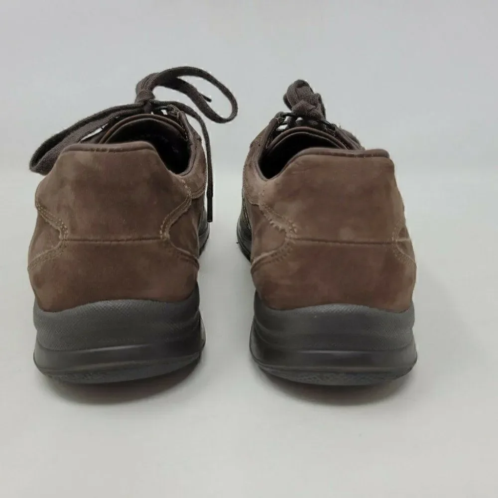 MEPHISTO RUNOFF BROWN NUBUCK SNAKE PRINT WALKING SNEAKERS SHOES WOMENS SIZE 9 US